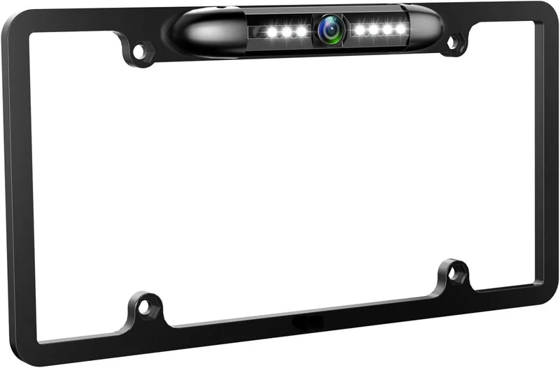 License Plate Backup Camera HD Front Rear View Reverse Camera with 7 LED Night