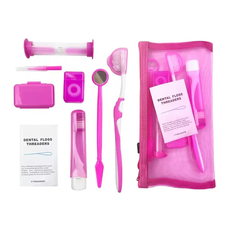 Kit Complet d'Hygiène Buccale 9PCS - Idéal en Voyage