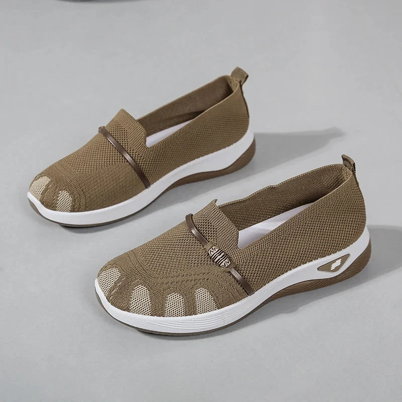 Chaussures Slip-On de Marche à Enfiler en Maille Respirante