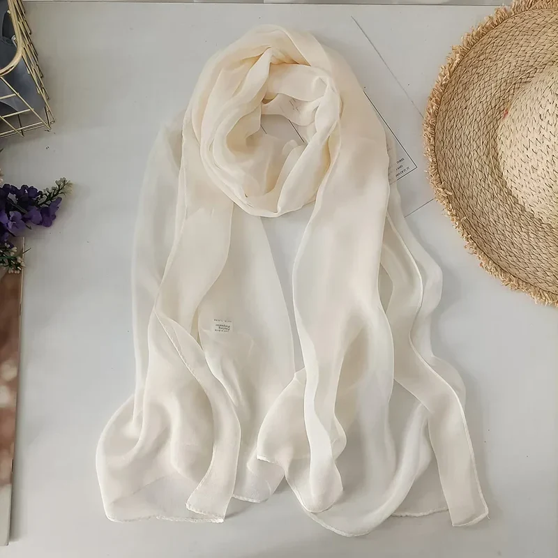 Foulard léger en mousseline de soie - 24 Couleurs