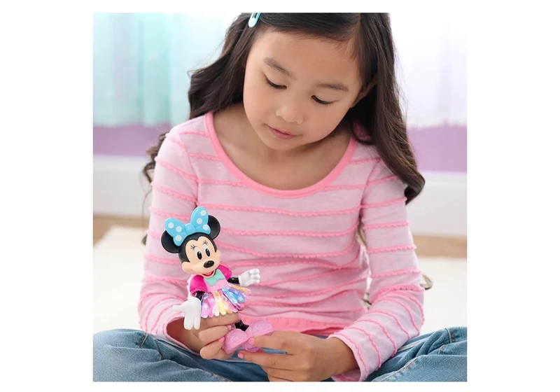 Disney Junior Minnie Mouse Groom & Glam Pony Set, Poseable 21-piece Doll and Accessories Set, Kids Toys for Ages 3 Up +