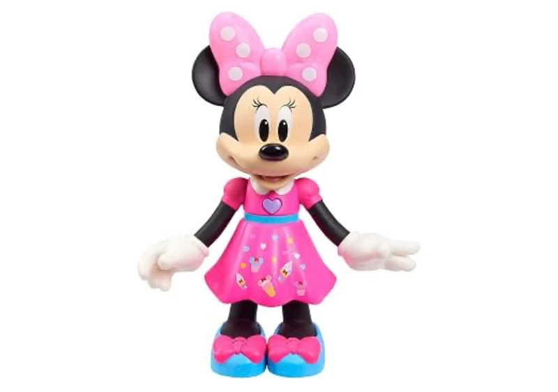 Disney Junior Sweets & Treats Minnie Mouse, Interactive 10" Doll with Lights, Sounds, and Accessories, Kids Toys for Ages 3 Up +