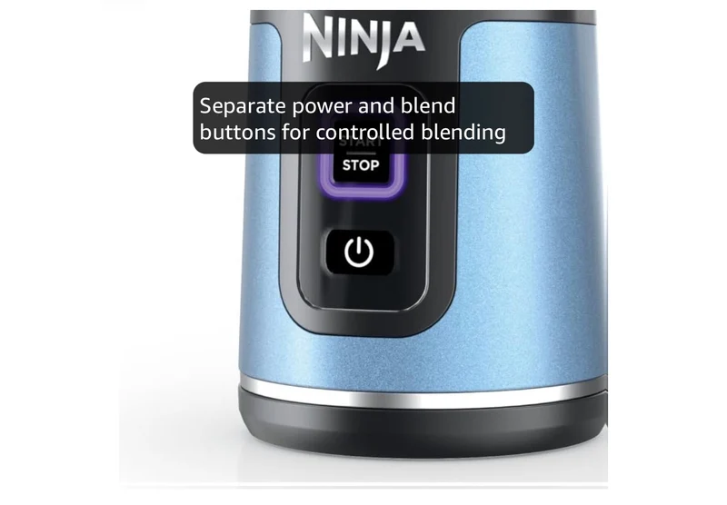Ninja Blast Cordless 18oz. Portable Blender For-Shakes and Smoothies, BPA Free, Leakproof-Lid and Sip Spout, USB-C Rechargeable, Dishwasher Safe - (Metallic Blue)