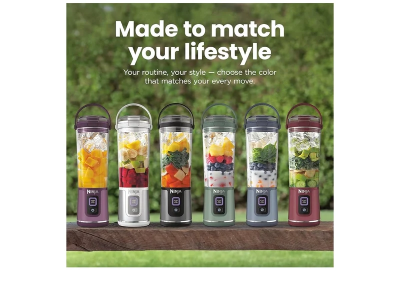 Ninja Blast Cordless 18oz. Portable Blender For-Shakes and Smoothies, BPA Free, Leakproof-Lid and Sip Spout, USB-C Rechargeable, Dishwasher Safe - (Metallic Blue)