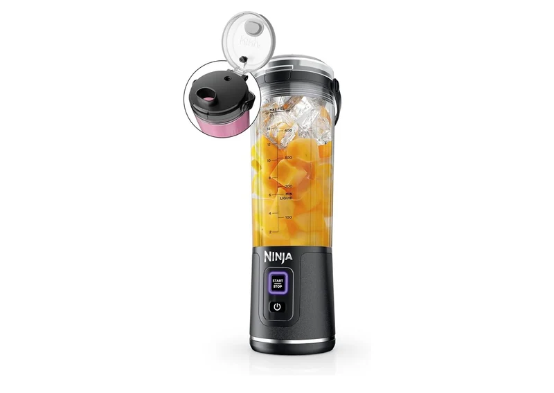 Ninja Blast Cordless 18oz. Portable Blender For-Shakes and Smoothies, BPA Free, Leakproof-Lid and Sip Spout, USB-C Rechargeable, Dishwasher Safe - (Metallic Black)