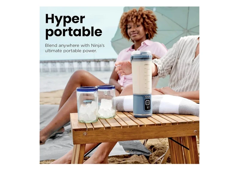 Ninja Blast Cordless 18oz. Portable Blender For-Shakes and Smoothies, BPA Free, Leakproof-Lid and Sip Spout, USB-C Rechargeable, Dishwasher Safe - (Metallic Black)