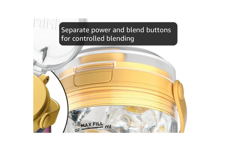 Ninja Blast Cordless 18oz. Portable Blender For-Shakes and Smoothies, BPA Free, Leakproof-Lid and Sip Spout, USB-C Rechargeable, Dishwasher Safe - Lemon Meringue