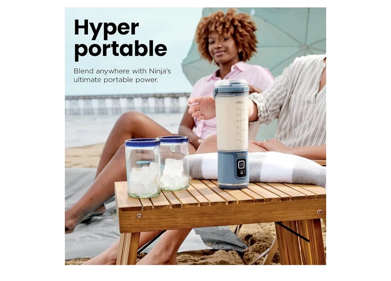 Ninja Blast Cordless 18oz. Portable Blender For-Shakes and Smoothies, BPA Free, Leakproof-Lid and Sip Spout, USB-C Rechargeable, Dishwasher Safe - Lemon Meringue