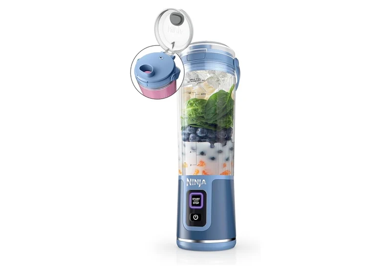 Ninja Blast Cordless 18oz. Portable Blender For-Shakes and Smoothies, BPA Free, Leakproof-Lid and Sip Spout, USB-C Rechargeable, Dishwasher Safe - (Denim Blue)
