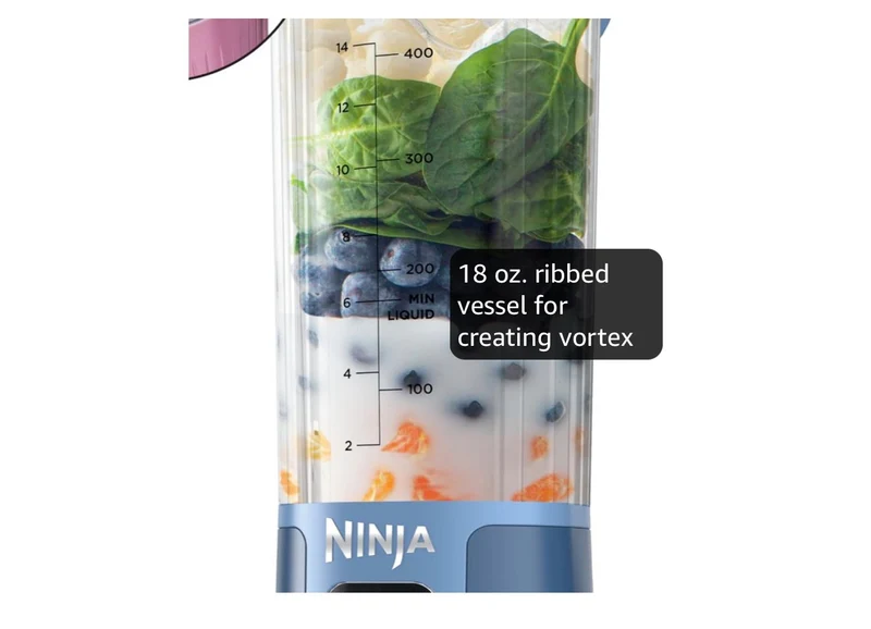 Ninja Blast Cordless 18oz. Portable Blender For-Shakes and Smoothies, BPA Free, Leakproof-Lid and Sip Spout, USB-C Rechargeable, Dishwasher Safe - (Denim Blue)