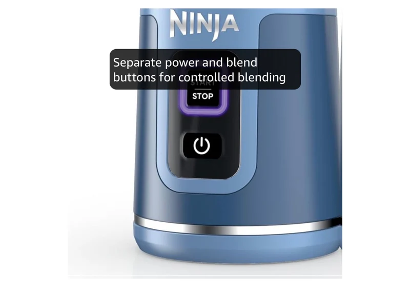 Ninja Blast Cordless 18oz. Portable Blender For-Shakes and Smoothies, BPA Free, Leakproof-Lid and Sip Spout, USB-C Rechargeable, Dishwasher Safe - (Denim Blue)