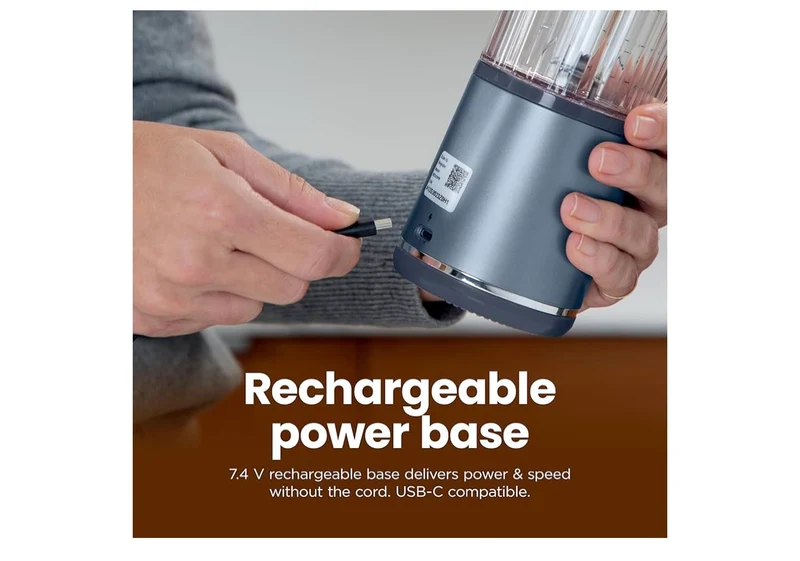 Ninja Blast Cordless 18oz. Portable Blender For-Shakes and Smoothies, BPA Free, Leakproof-Lid and Sip Spout, USB-C Rechargeable, Dishwasher Safe - (Denim Blue)