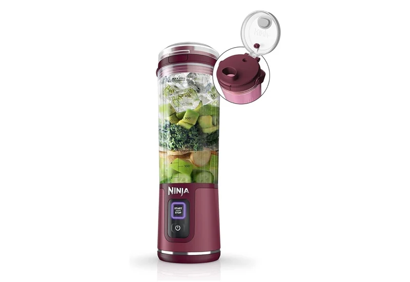 Ninja Blast Cordless 18oz. Portable Blender For-Shakes and Smoothies, BPA Free, Leakproof-Lid and Sip Spout, USB-C Rechargeable, Dishwasher Safe - (Cranberry Red)