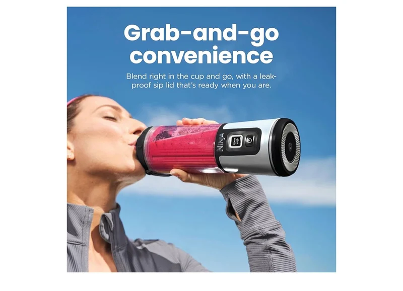 Ninja Blast Cordless 18oz. Portable Blender For-Shakes and Smoothies, BPA Free, Leakproof-Lid and Sip Spout, USB-C Rechargeable, Dishwasher Safe - (Cranberry Red)