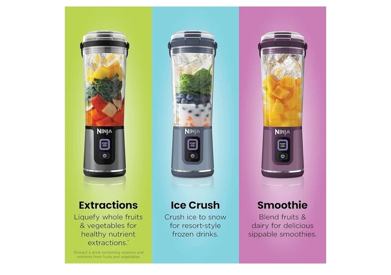 Ninja Blast Cordless 18oz. Portable Blender For-Shakes and Smoothies, BPA Free, Leakproof-Lid and Sip Spout, USB-C Rechargeable, Dishwasher Safe - (Cranberry Red)
