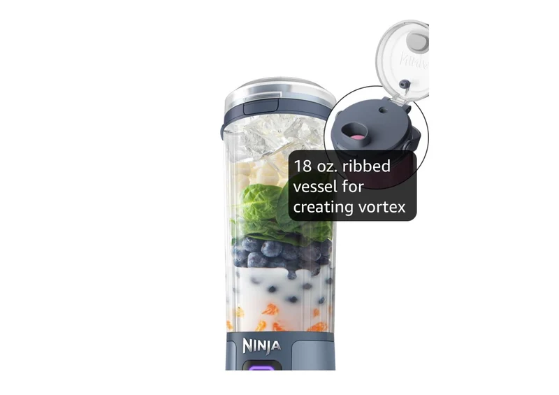 Ninja Blast Portable Blender Cordless 18oz. for Shakes & Smoothies, BPA Free, Leakproof-Lid & Sip Spout, USB-C Rechargeable, Dishwasher Safe - (Blue)