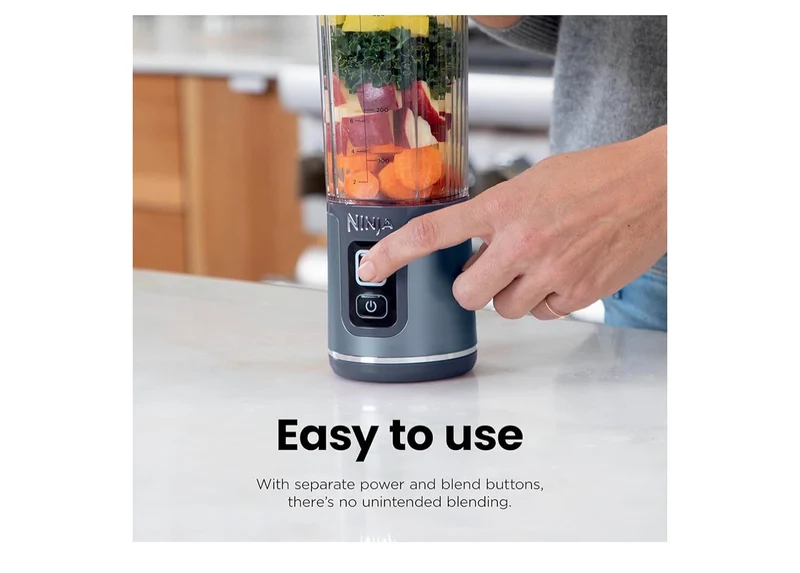 Ninja Blast Portable Blender Cordless 18oz. for Shakes & Smoothies, BPA Free, Leakproof-Lid & Sip Spout, USB-C Rechargeable, Dishwasher Safe - (Blue)