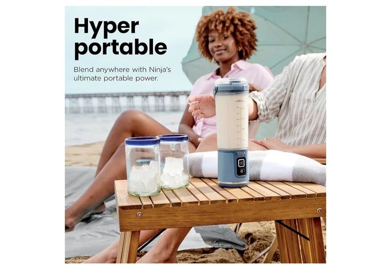 Ninja Blast Portable Blender Cordless 18oz. for Shakes & Smoothies, BPA Free, Leakproof-Lid & Sip Spout, USB-C Rechargeable, Dishwasher Safe - (Blue)