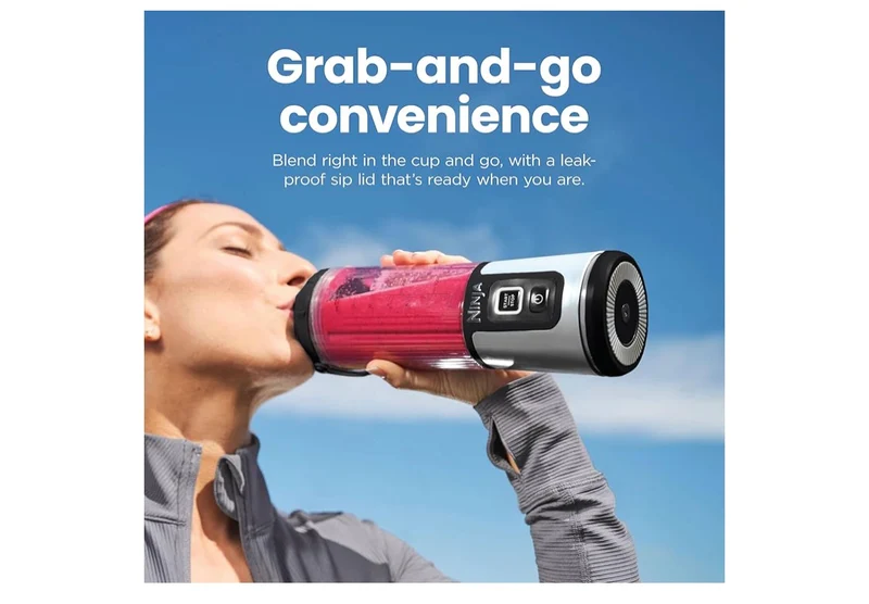 Ninja Blast Portable Blender Cordless 18-oz. Vessel Personal Mixer for Shakes & Smoothies BPA Free Leakproof Lid & Sip Spout USB-C Rechargeable Dishwasher Safe - (Black)