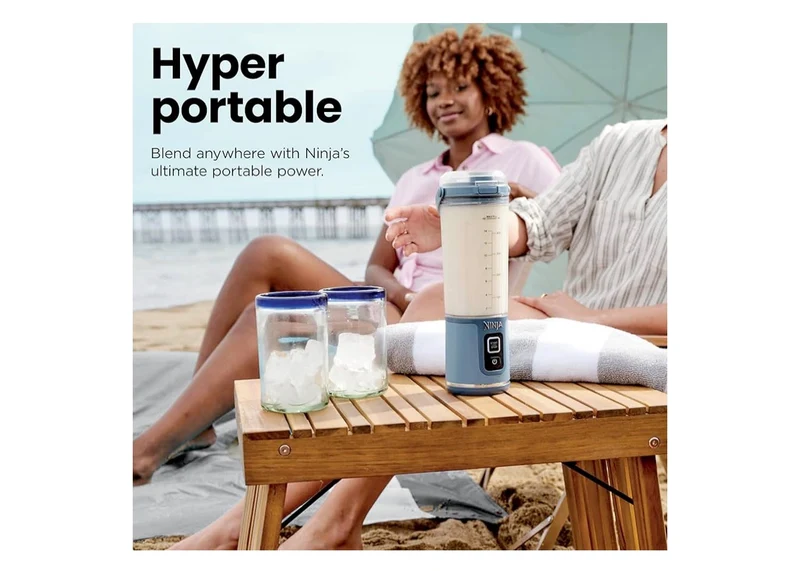 Ninja Blast Portable Blender Cordless 18-oz. Vessel Personal Mixer for Shakes & Smoothies BPA Free Leakproof Lid & Sip Spout USB-C Rechargeable Dishwasher Safe - (Black)