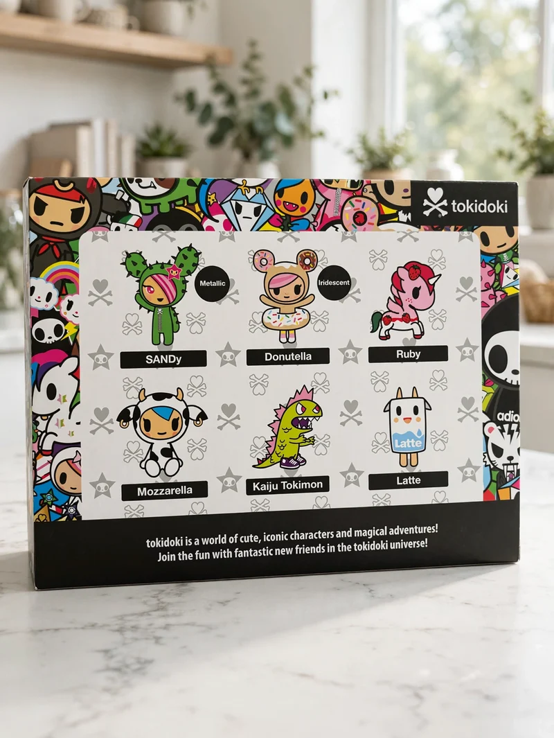 Tokidoki 6 Figure Pack Sandy Donutella Ruby Kaiju Latte