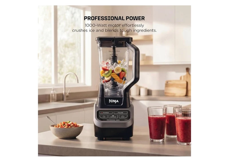 Ninja Professional Blender 1000W Power, Total Crushing Technology, XL 72-oz. Pitcher - (Black & Grey)