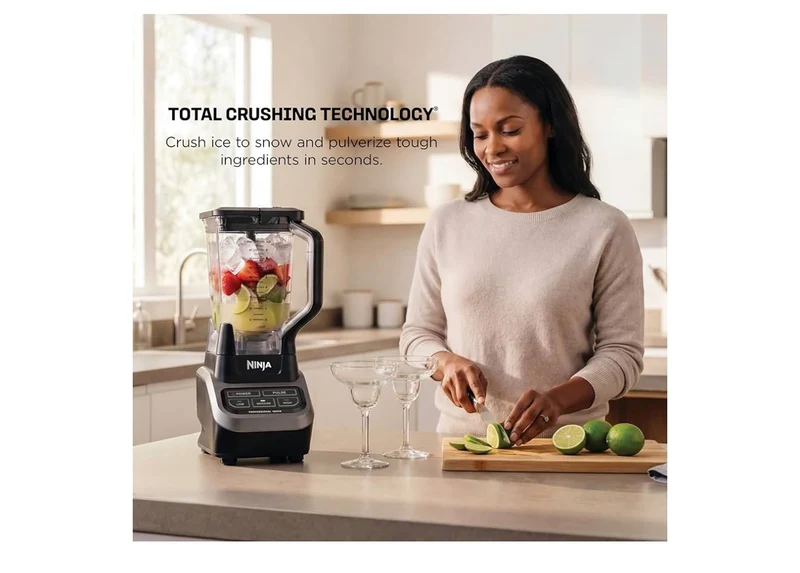 Ninja Professional Blender 1000W Power, Total Crushing Technology, XL 72-oz. Pitcher - (Black & Grey)