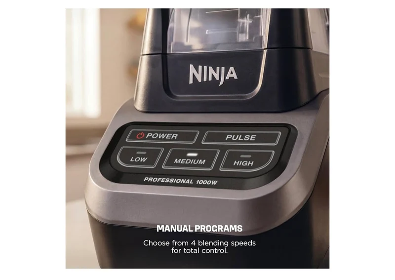 Ninja Professional Blender 1000W Power, Total Crushing Technology, XL 72-oz. Pitcher - (Black & Grey)