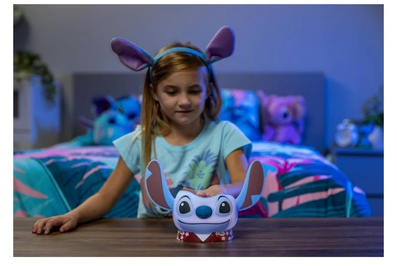 Lilo and Stitch Squish Night Light for Kids, USB Lamp, Battery Operated, Dimmable