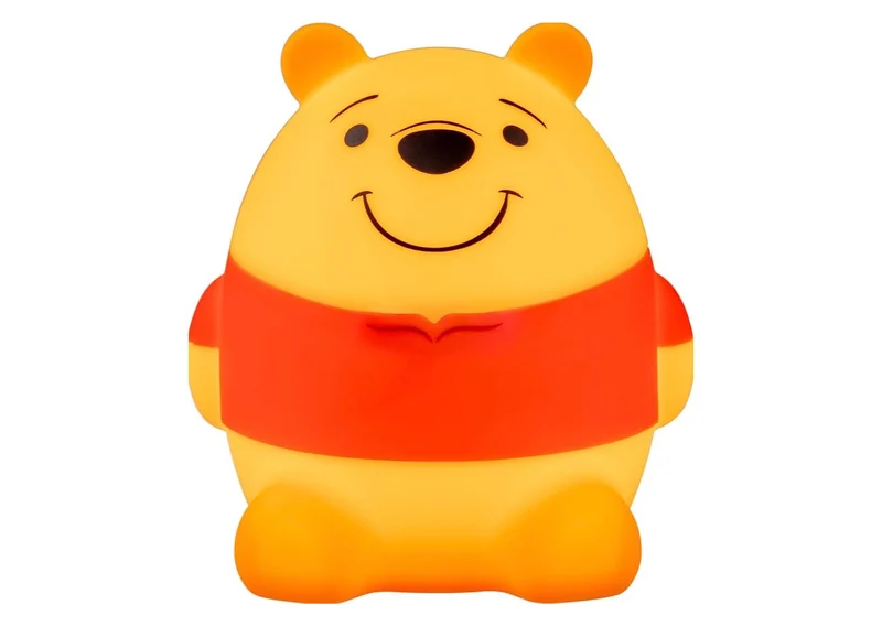 Winnie the Pooh Squishy Night Light for Kids, USB Lamp, Battery Operated, Dimmable