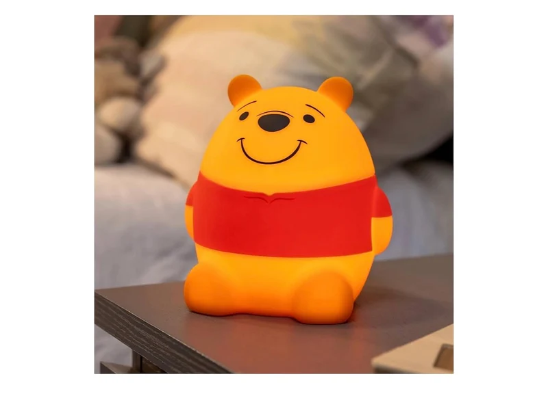 Winnie the Pooh Squishy Night Light for Kids, USB Lamp, Battery Operated, Dimmable