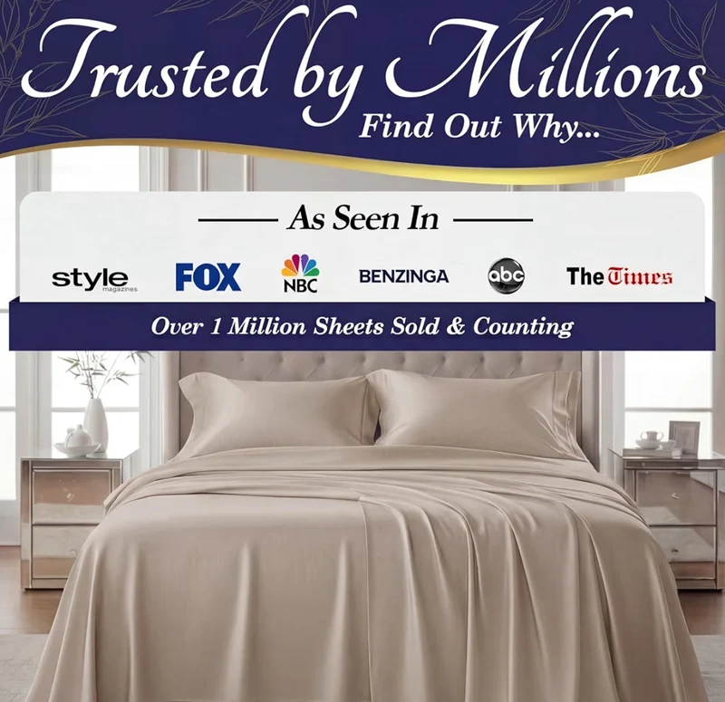 100% Viscose Derived from Bamboo Sheets King Size - Luxury 4 Pc Naturally Cooling Sheets, Ultra Soft Bed Set - Deep 17" Pockets, Durable Double Stitching - (Taupe)