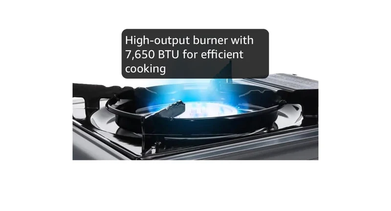 Portable Butane Camping Stove with Case: Automatic Ignition, Precise Heat Control - Camping & Tailgating and Outdoor Cooking