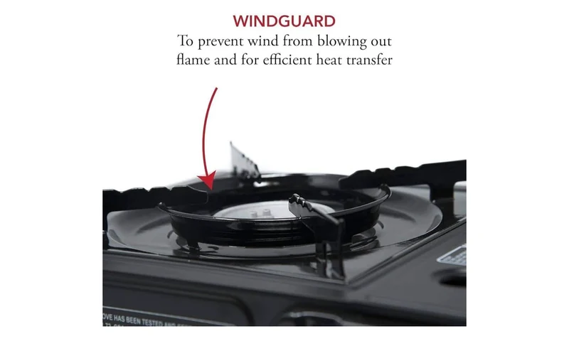 Portable Butane Camping Stove with Case: Automatic Ignition, Precise Heat Control - Camping & Tailgating and Outdoor Cooking