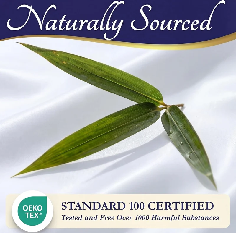 100% Viscose Derived from Bamboo Sheets Queen Size - Luxury 4 Pc Naturally Cooling Sheets, Ultra Soft Bed Set - Deep 17" Pockets, Durable Double Stitching, Oeko Tex Standard - (White)