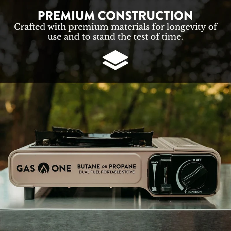 Gas One Propane or Butane Stove Dual Fuel Stove Portable Camping Stove