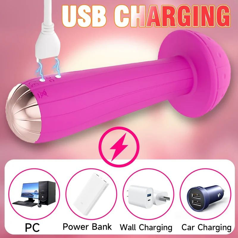 MushyWav – Stimulateur Rotatif 360° pour Femme, 5 Modes de Vibration et 5 Niveaux d’Intensité