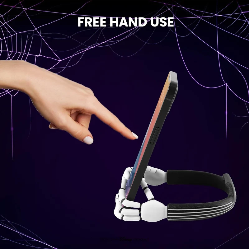 Jack Skellington Hands Phone Stand for Desk- Tim Burton’s The Nightmare Before Christmas Jack and Sally Phone Holder Stand