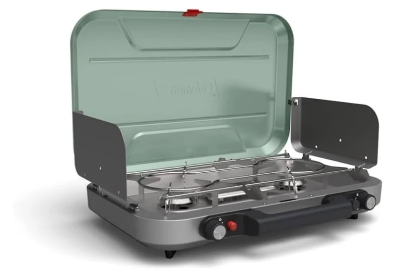 Coleman 3-Burner Camping Stove, Portable Cooktop w/ 28,000 BTUs, Matchless Lighting, & Dual Wind Guards, Great for Outdoor Cooking, Camping, Tailgating, Grilling, BBQs, & More