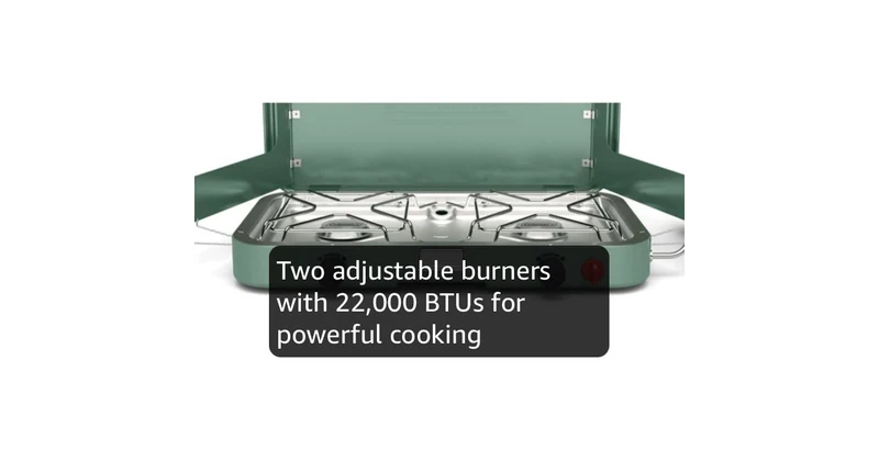 Coleman 2-Burner Camping Stove, Portable Cooktop w/ 22,000 BTUs, Matchless Lighting, & Dual Wind Guards, Great for Outdoor Cooking, Camping, Tailgating, Grilling, BBQs, & More
