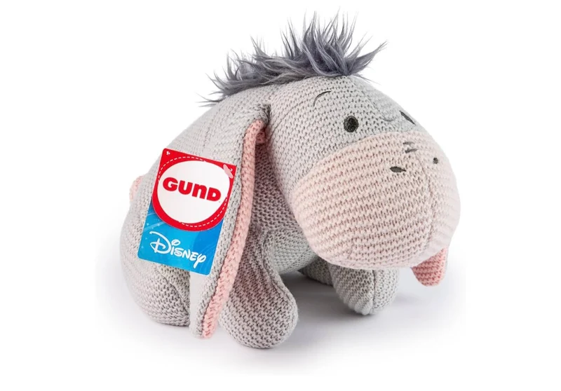 Disney 10" Eeyore Knit Plush, Winnie the Pooh, Stuffed Animal for Ages 1 and Up - Gray