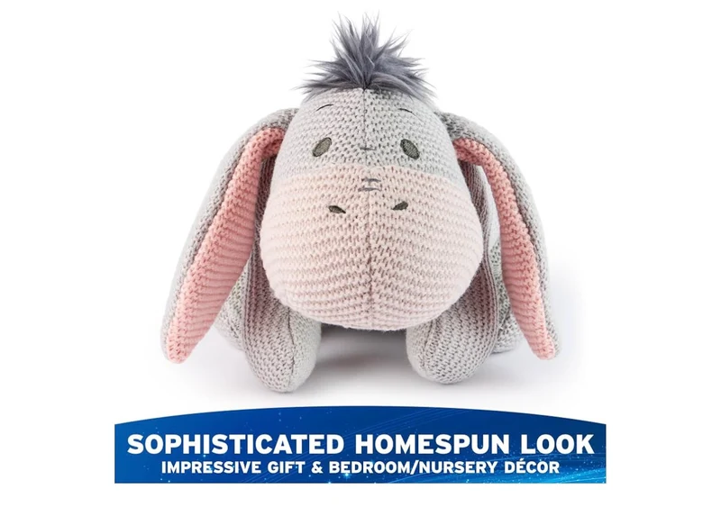 Disney 10" Eeyore Knit Plush, Winnie the Pooh, Stuffed Animal for Ages 1 and Up - Gray
