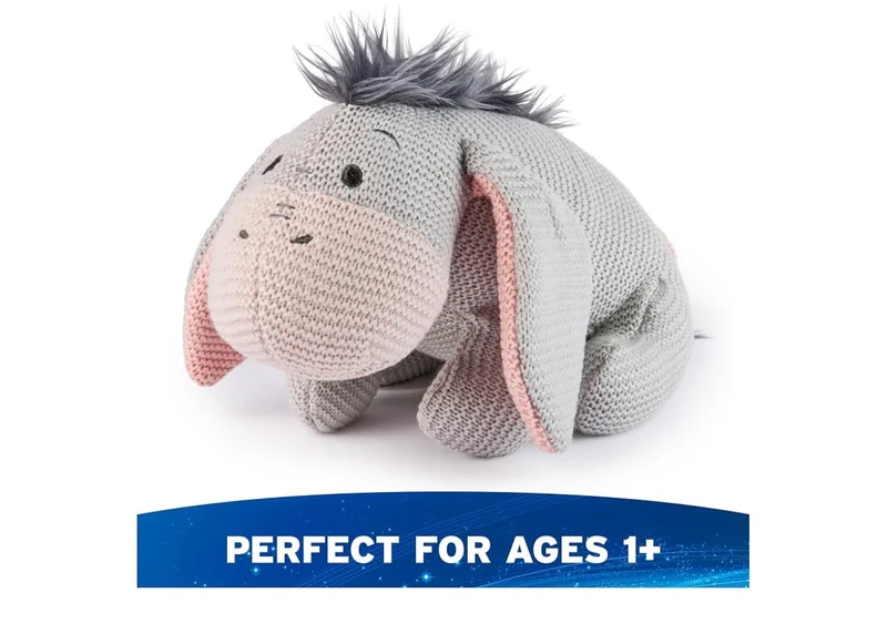 Disney 10" Eeyore Knit Plush, Winnie the Pooh, Stuffed Animal for Ages 1 and Up - Gray