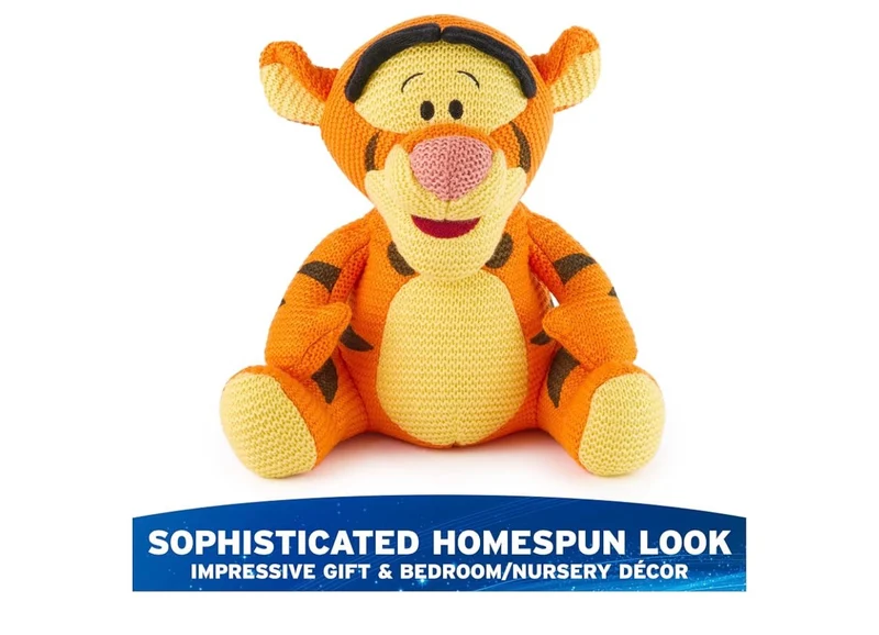 Disney 10" Tigger Knit Plush, Winnie the Pooh, Stuffed Animal for Ages 1 and Up - Orange
