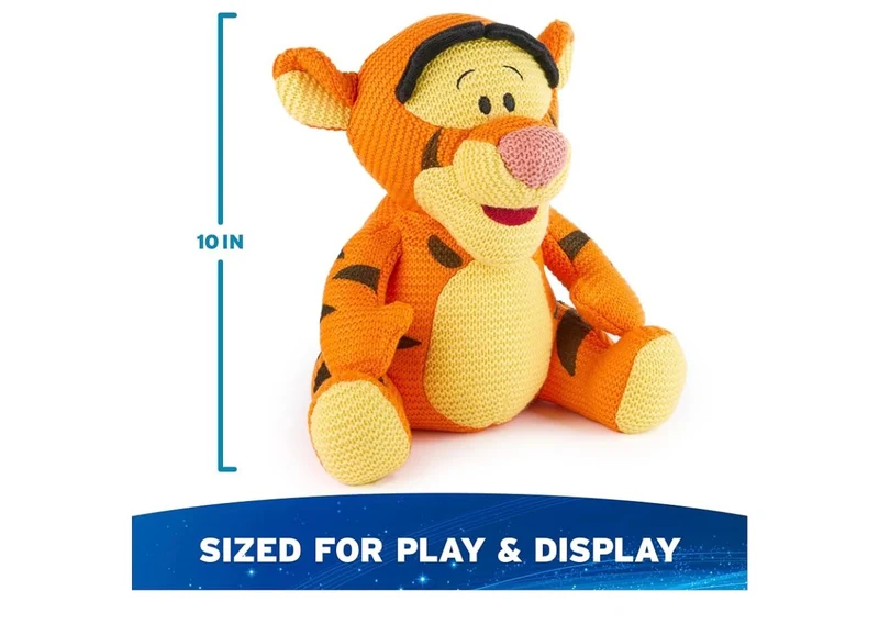Disney 10" Tigger Knit Plush, Winnie the Pooh, Stuffed Animal for Ages 1 and Up - Orange