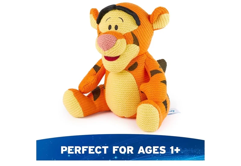 Disney 10" Tigger Knit Plush, Winnie the Pooh, Stuffed Animal for Ages 1 and Up - Orange