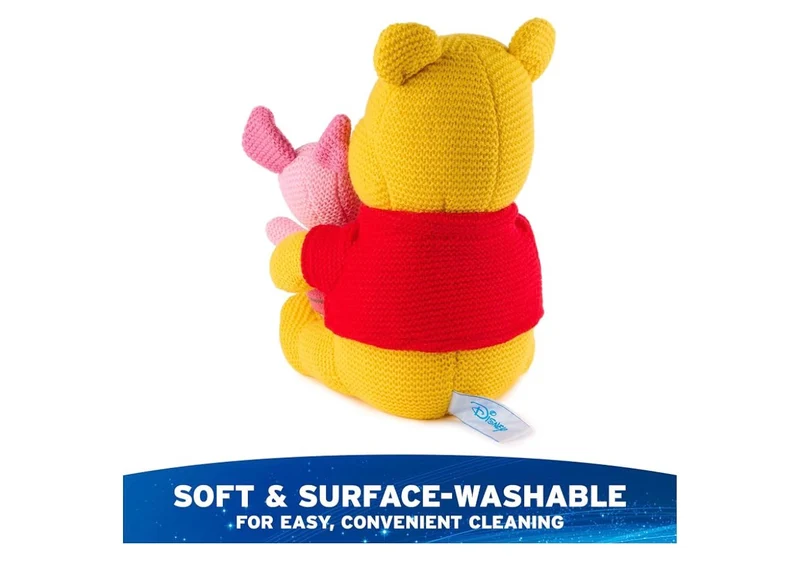 Disney 10" Pooh and Piglet Knit Plush, Winnie the Pooh, Stuffed Animal for Ages 1 and Up - Yellow/Pink