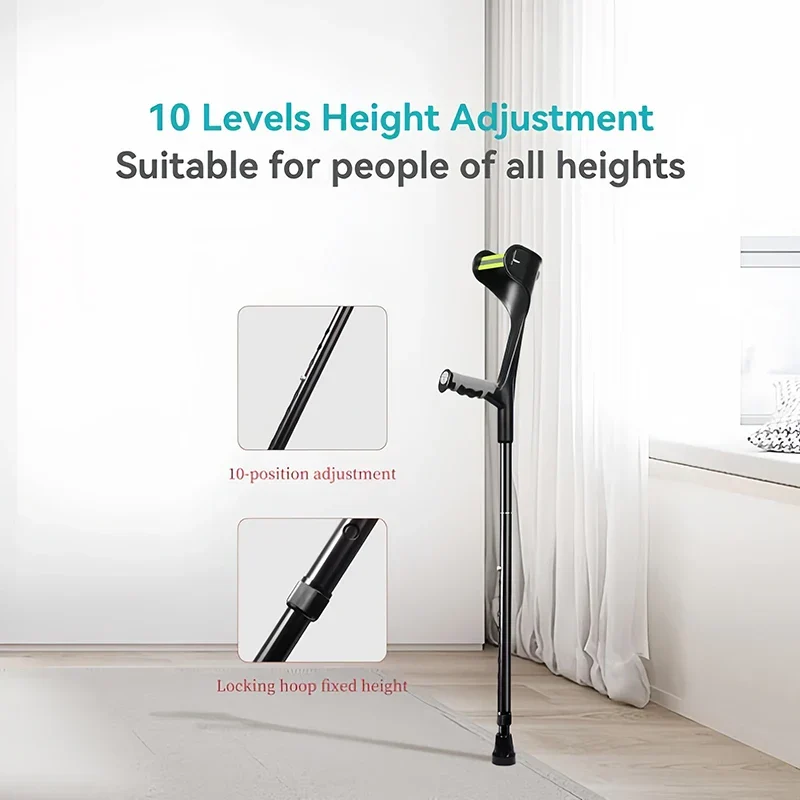 Béquille Pliante avec Manchette Anti-Chute