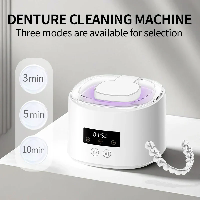 Nettoyeur Ultrasonique Dentaire 50KHz Rechargeable USB — 3 Modes