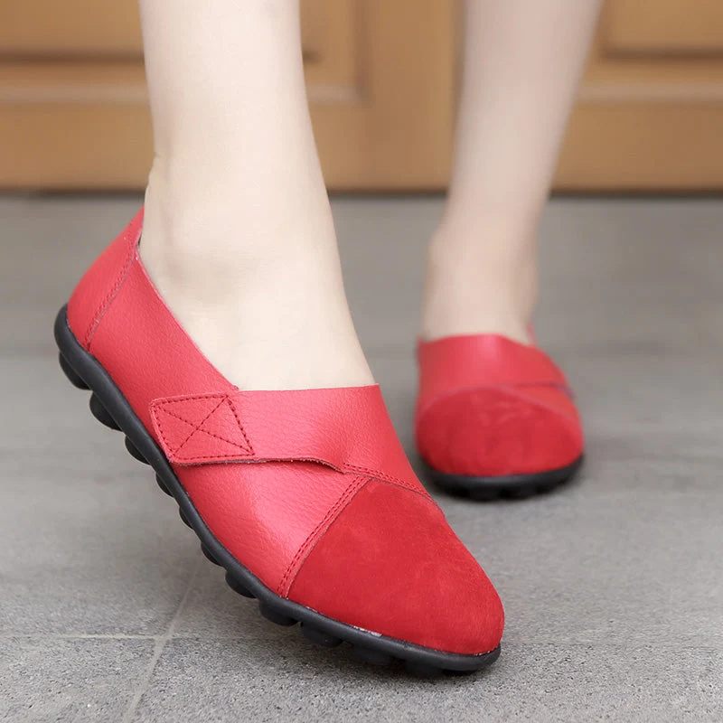Mocassins orthopédiques en cuir pour femme
